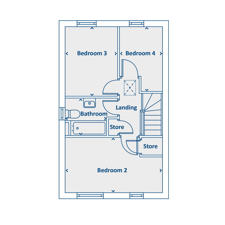 Second Floor Floorplan