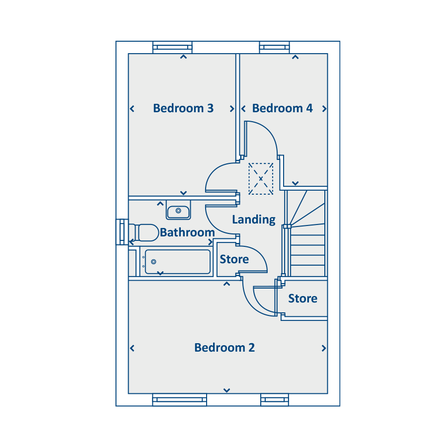 Second Floor Floorplan