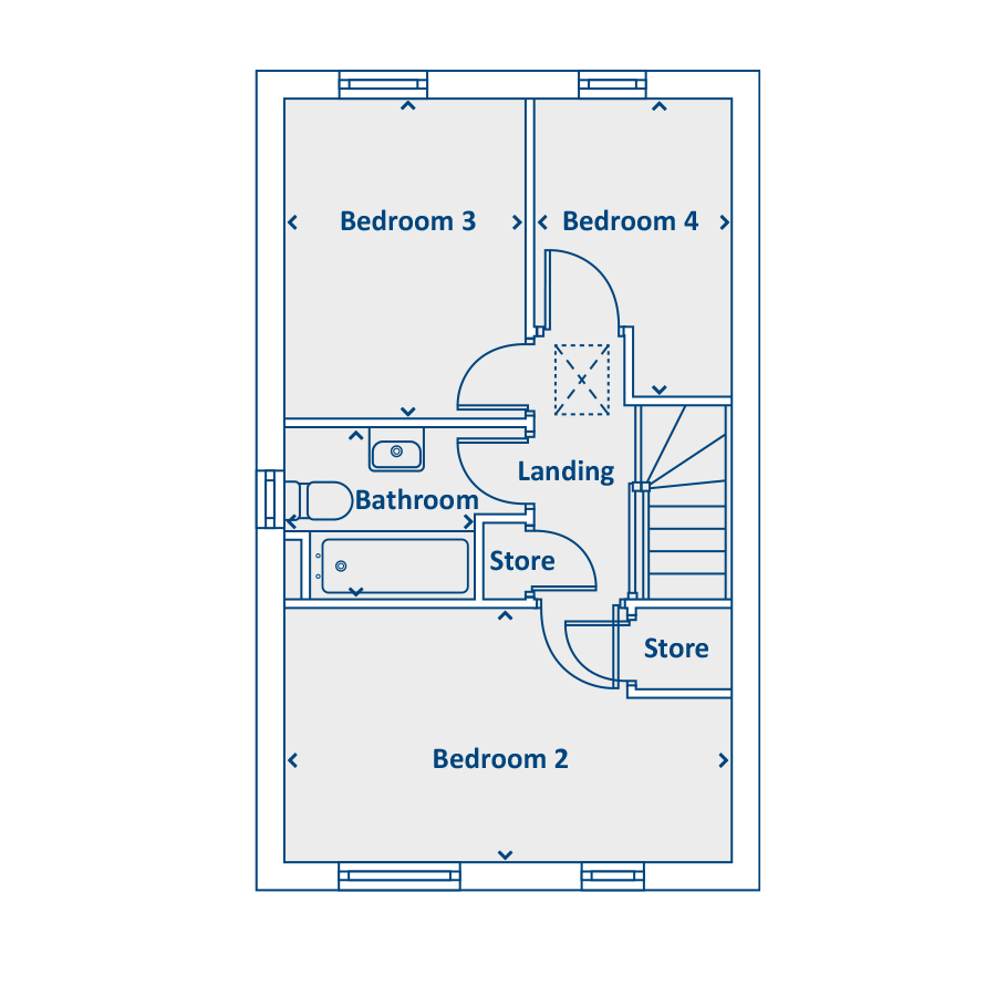 Second Floor Floorplan