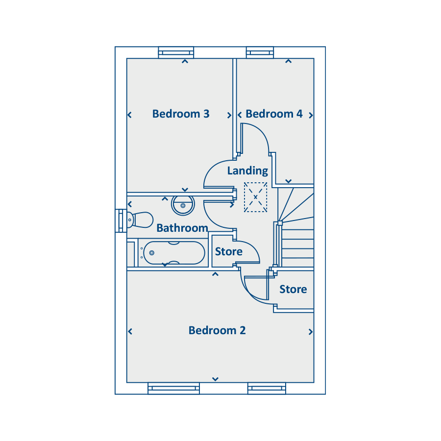 Second Floor Floorplan