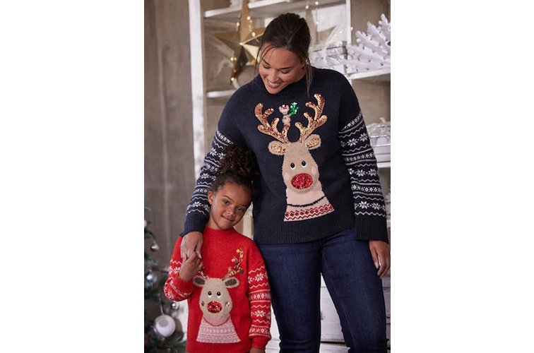 Matching best sales friend christmas jumpers